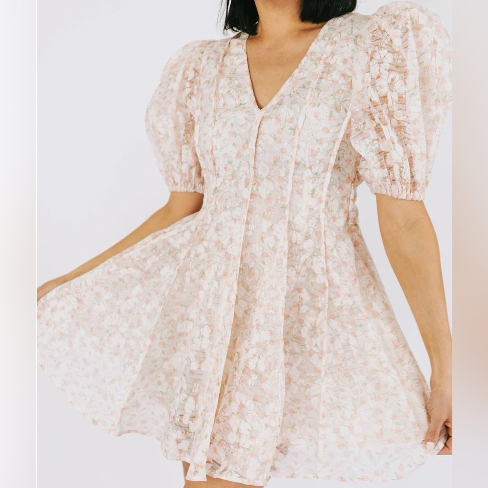 Brand new! Boutique bought mini dress. Puffy sleeve. Great for any event!